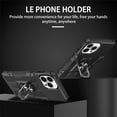 thumbnail image 4 of for Apple iPhone 14 Pro Max Case with Metal Ring Kickstand for Women & Men, Heavy-Duty Protection Shockproof Bumper Cover Case for Apple iPhone 14 Pro Max TY Black, 4 of 9