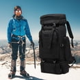 thumbnail image 2 of Mochila Impermeable JShteea 80 L para Entrenamiento Senderismo Y Acampada Negro Militar, 2 of 2