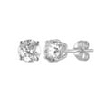 thumbnail image 2 of 14Kt White Gold 0.50 Ct Genuine Natural Diamond Round Stud Earrings, 2 of 3