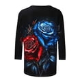 thumbnail image 3 of SHE IS My Orders past Orders Long Sleeve V Neck Shirts for Women Deep Long Sleeve Cotton Tops for Women Plus Size Long Sleeve Blouses for Women Button down Vintage Shirts for Women, 3 of 4