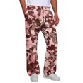 thumbnail image 6 of Men Elastic Drawstring Waist Camo Sweatpants Wide Leg Loose Fit Soft Athletic Jogger Streetwear Trousers With Side Pockets 2XL, 6 of 8