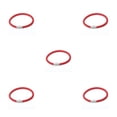 thumbnail image 2 of Brazalete de cuero trenzado Qarigey para hombre con hebilla de piedra imán 6 hilos Color Negro, 2 of 6