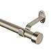 thumbnail image 3 of Elrene Home Fashions Serena Tringle à Rideau Simple pour Rideaux et Draperie avec Embouts Contemporains, Diamètre 1 Pouce, 48 Pouces - Tringle Réglable 86 Pouces, Nickel Poli, 3 of 4