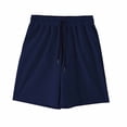thumbnail image 3 of Yievot Mens Swim Trunks Drawstring Elastic Waist Bermuda Shorts Breathable Gym Workout Athletic Shorts with Pockets, 3 of 6