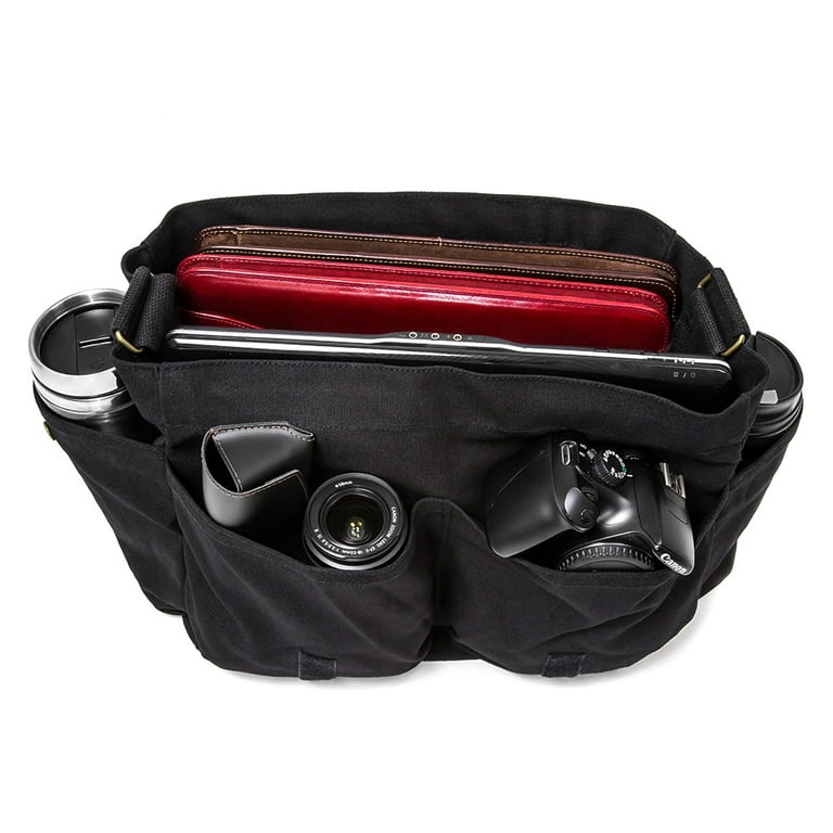 Mini Uzi Mickey Heavyweight Canvas Messenger Shoulder Bag in Mini Uzi Mickey Heavyweight Canvas Messenger Shoulder Bag in