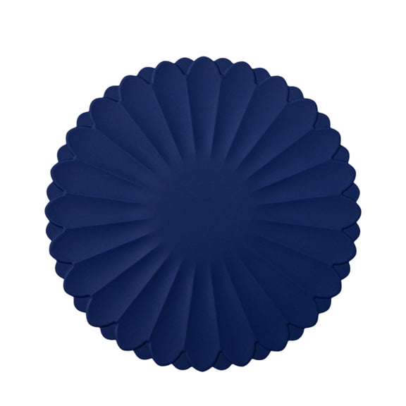 Cinvoph Round Placemats Heat Resistant Non-Slip Place mats for Dining Table, Washable Durable Table Mats 12" Blue