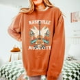 thumbnail image 7 of Nashville Music City Guitar Grunge - Womens Lightweight Garment Dyed Sweatshirt, 7 of 7