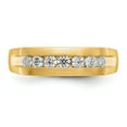 thumbnail image 4 of 14K Yellow Gold Ring Band Wedding Diamond, Lab Grown Round, Size 8, 4 of 8