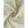 thumbnail image 5 of Conjunto de Pijamas para Mujeres de Manga Larga de Algodón, Botones, Cuello en U, Flores Lindas, Ropa de Casa de 2 Piezas con Bolsillo, Verde Floral, 5 of 5
