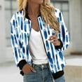 thumbnail image 2 of Ruimatai Women's Printed Long Sleeve Jacket Casual Loose Fit Zippered Outerwear Top with Pockets Comfortable Polyester Fashion Coat, 2 of 6