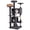 Multicolor, variant on Gymax 52'' Tall Cat Tree Tower w/2 Condos Plush Padded Perch Sisal Scratching Posts Beige