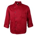 thumbnail image 3 of Chaqueta Cocinero Transpirable Chaqueta Baker Ropa Cocinero Gastronomía Ropa Laboral Cocinero L rojo Colcomx Uniforme del cocinero de los hombres de las mujeres, 3 of 8