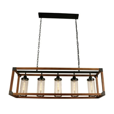 Warehouse of Tiffany WRA008 Buris 11.81 in. 6-Light Indoor Black Finish Chandelier with Light Kit