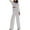 White, variant on Lounge Outfits Sets For Women 2 Piece Casual Solid Color Lapel Button Long Sleeved Pants Two-piece Set Up to 65% off