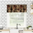 thumbnail image 2 of Rustic Bear Valance, 54x18in, Curtain Valance for Kitchen Bedroom Living Room, Polyester, Rod Pocket, 1 Panel, Style-1, Country Cottage Vintage, 2 of 6