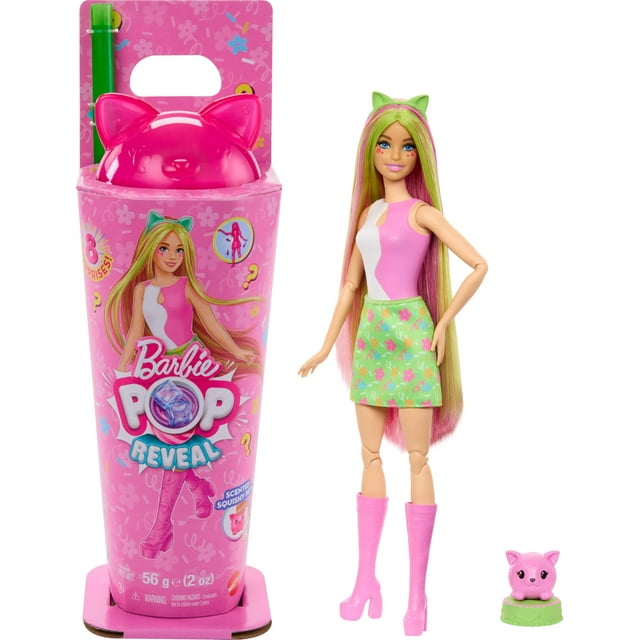 Muñeca moderna Barbie Pop Reveal Shakes con 8 sorpresas