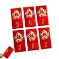 thumbnail image 1 of 6 Pcs Enveloppes Rouges du Nouvel An Chinois 2026, Paquets Angpao Hongbao pour le Nouvel An Lunaire, Enveloppes Cadeaux d'Argent Année du Dragon, Fournitures Festives Traditionnelles, 1 of 8