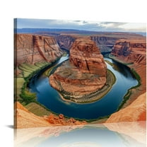 Sunset Canvas Art Print, Unframed 20x16 inches Nature Wall Art