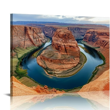 Sunset Canvas Art Print, Unframed 20x16 inches Nature Wall Art