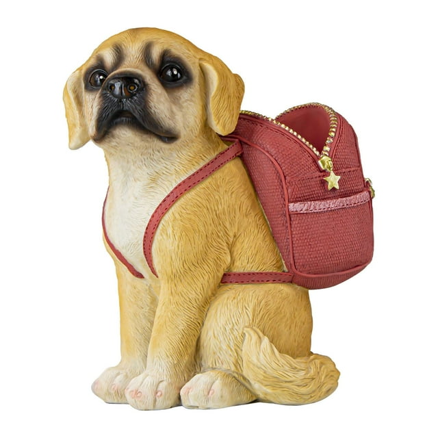 Escultura Zulema perro almacenamiento coleccionable Rojo 14 cm x 10 cm x 20 cm