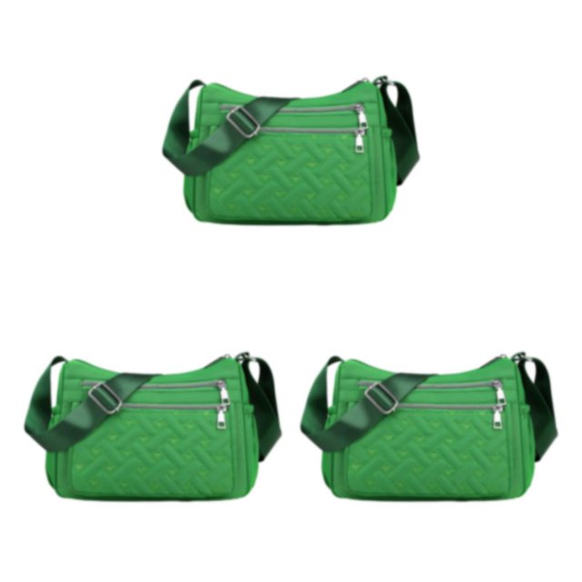 maskred Premium Messenger Bag Large Capacity For Multipurpose Polyester Crossbody Bag Gift Premiun Multiple Occations green 3Set