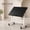 Foldable and adjustable multifunctional table, black, variant on Adjustable Rolling Drafting Table Tilting Desktop Steel Frame For Art Craft Home Office Use（17.7"L x 11.8"W）
