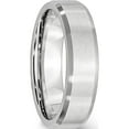 thumbnail image 4 of Cobalt Beveled Edge Satin 6mm Band (Size 8.5) Made In China cc13-8.5, 4 of 5