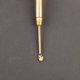 thumbnail image 2 of Gold Brass Snuff Spoon Sniffer Hoover Metal Pipe Shovel Key Chain Pocket Size, 2 of 3