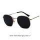 thumbnail image 5 of Gafas de sol hexagonales Minnieouse Montura ligera Lente polarizada Protección unisex Materiales de PC Plata negro gris C1 Type3 NO3, 5 of 6
