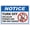 Warning Sign 4, variant on Trash Only No Recyclables Sign - 8"x12" Aluminum Tin Warning Sign for Home, Outdoor Garden, Office, Kitchen