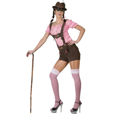 Hickory Brown Tirol Tricia Women Adult Shorts Halloween Costume - Medium