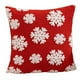 thumbnail image 3 of Festival Cojines Navidad Case Almohada para El Sofá (copo Nieve Pequeño) Rojo, 3 of 4