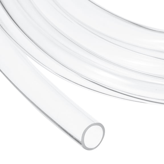 Uxcell Clear Tubing, 12mm ID x 15mm OD - 8.5ft Tube Lightweight Vinyl Hose, Transparent Flexible Plastic Water Tubing for Air Oil Water Transfer Aquarium Irrigation