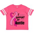thumbnail image 3 of Inktastic Breast Cancer Awareness I Support My Auntie with Pink Ribbon Boys or Girls Toddler T-Shirt, 3 of 5