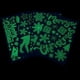 thumbnail image 3 of 4 hojas de elementos navideños pegatinas de pared fluorescente calcomanías decorativas, 3 of 4