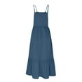 thumbnail image 4 of Birdeem Robe Chandail Patchwork Sans Manches à Col Rond pour Femmes avec Poches, 4 of 12