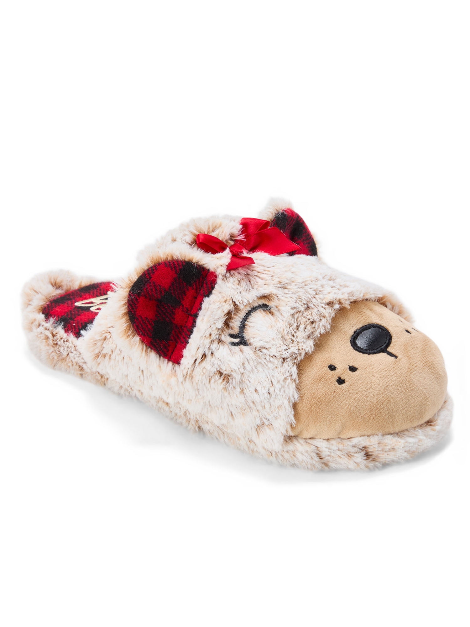 Dearfoams Cozy Comfort Matching Family Bear Slippers