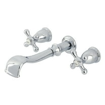 Kingston Brass KS5021AX Two-Handle Wall Mount Roman Tub Faucet, Polished Chrome