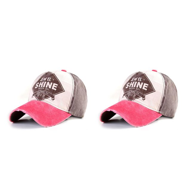 fastboy Casquette de Tennis Ajustable pour Hommes et Femmes, Randonnée, Golf, Baseball, Rose 2Set