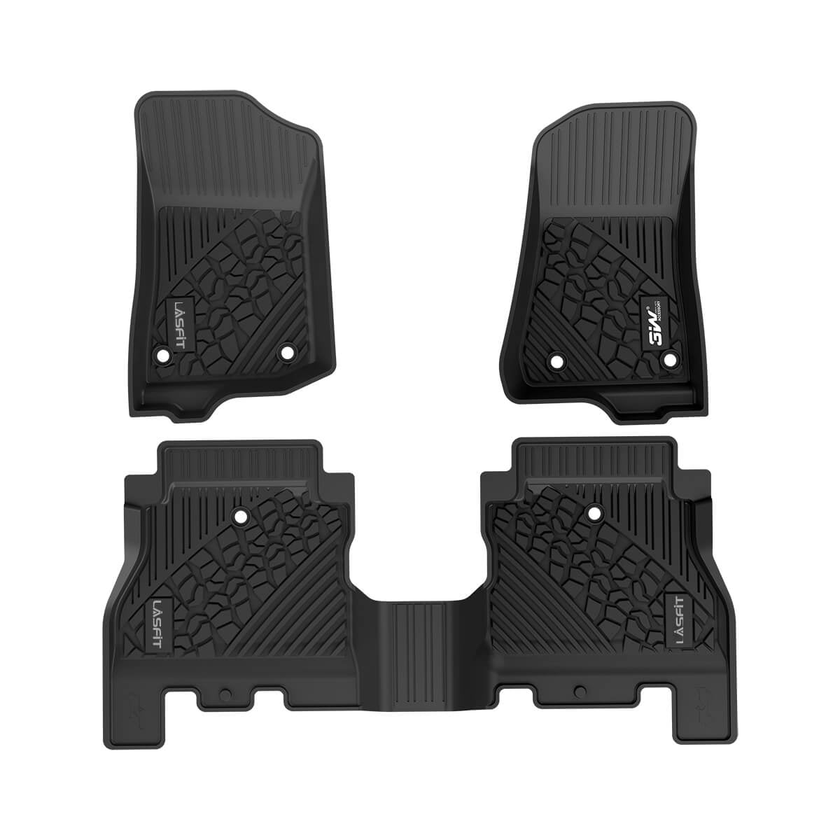 LASFIT Car Floor Liners for 2018 2019 2020 Jeep Wrangler JL, All