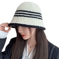 thumbnail image 5 of SikaFu Internet Celebrity New Lambsca Fisherman Hat Female Autumn And Winter Version Of Fashion Gas Bucket Cap, 5 of 8