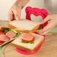 thumbnail image 6 of vnanda Cartoon Sandwich Mold Sandwich Mold Bread Cutter Sealer Love Heart Shape Food Grade Stainless Steel Diy Pocket Bread Toast Press Cutting Tool Kitchen, 6 of 8