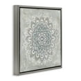 thumbnail image 4 of Stupell Industries Gentle Mandala Flower Abstract Painting Gray Floater Framed Canvas Art Print Wall Art, 18 x 18, 4 of 10