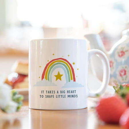 

Teacher present rainbow mug | teacher thank you gift | teacher gift teacher mug | best teacher mug | end of term gift | leavers gift Ceramic Mug 15Oz