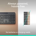 thumbnail image 3 of Teclado Logitech K980 Solar+ Inalámbrico Bluetooth (Grafito), 3 of 9