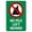 Warning Sign 2, variant on No Pets Dog Prohibited Sign - 8"x12" Retro Aluminum Tin Dog Park Regulation Decor for Home Yard