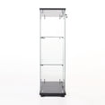 thumbnail image 2 of 2 - door 3 - shelf black glass display cabinet / Display items attractively in living room, 2 of 3