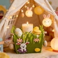 thumbnail image 4 of YHAICO Easter Candy Bag Candy Bag Easter Basket Rabbits-Shaped Gift Baskets for Spring Theme Party Favors(Macron Color) Easter Felts Baskets Candy Baskets Decorative Storage Boxes for Easter Eggs, 4 of 6