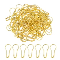 100 Pieces Bulb Safety Pins, Gold Tone Gourd Safety Pins Calabash Crochet Stitch Markers, Metal Safety Pins for Knitting, DIY Project, Swing Tag