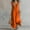 Orange, variant on Dolkfu Dresses for Women Trendy V-Neck Sleeveless Orange Side Split Maxi-Length Peasant Dresses Solid Modern Relaxed Fit Flowy Dresses Orange,M